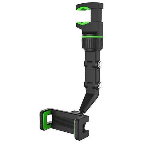 Support de téléphone pour rétroviseur de voiture, compatible avec les téléphones de 40 à 61 pouces (GPS), avec support réglable - Vert (1/5)