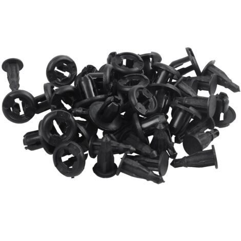25 rivets de porte/pare-chocs de voiture en plastique à enfoncer, trou de 10 mm (1/5)