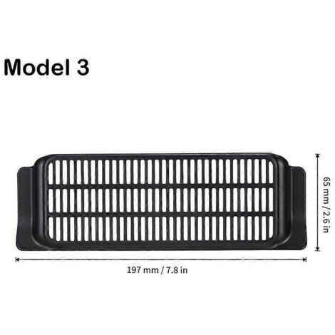 Lot de 2 caches pour aérateurs de voiture Tesla Model 3 (2017-2020) et Model Y (2021), protection anti-poussière pour aérateurs sous siège - Accessoires auto - Model 3 (1/5)