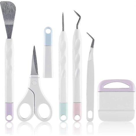 Kit d'outils de base pour le désherbage du vinyle et du papier cartonné, compatible avec Silhouette/Siser/Oral 631, 651 et 751. (1/5)