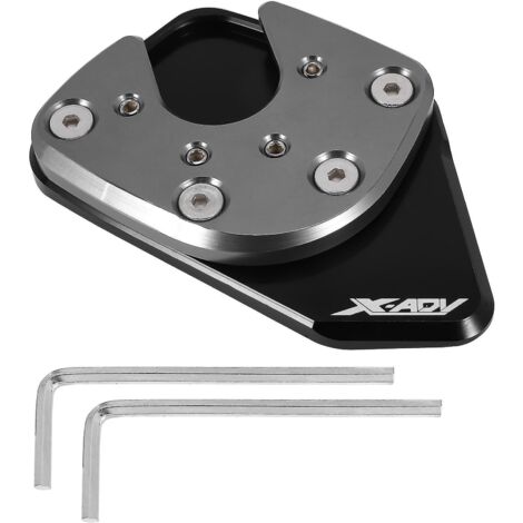 Agrandisseur de béquille de support latéral de moto pour Xadv X- 750 2017-2019 titane-- (1/4)
