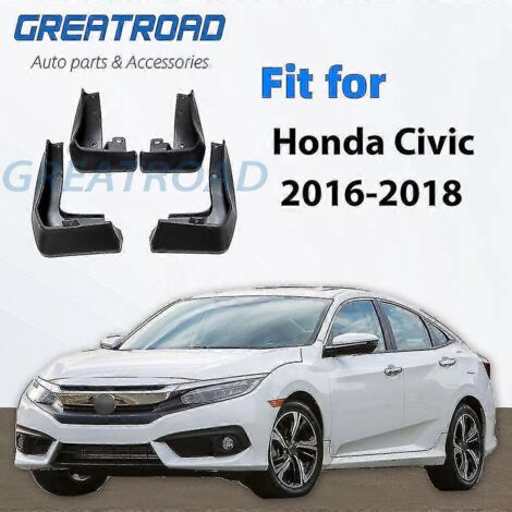 Bavettes avant et arrière pour Honda Civic Berline 2016 2017 2018 - Garde-boue, bavettes, accessoires auto (1/5)