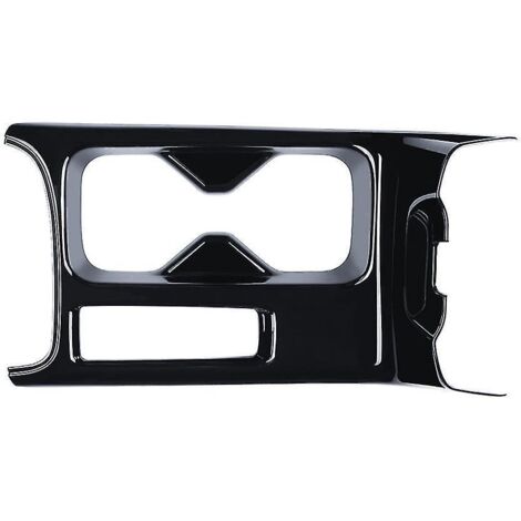 Autocollants décoratifs noirs brillants pour porte-gobelet de console centrale de voiture -v Vezel 2021 2-- (1/5)