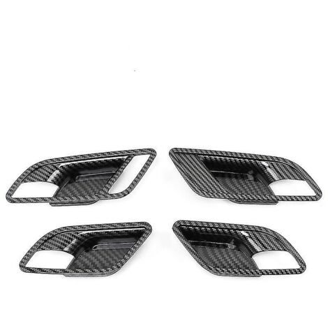 4 pièces pour MG5 MG5 2020 2021, cache-poignée de porte intérieure, garniture en fibre de carbone ABS, cadre décoratif -- (1/5)