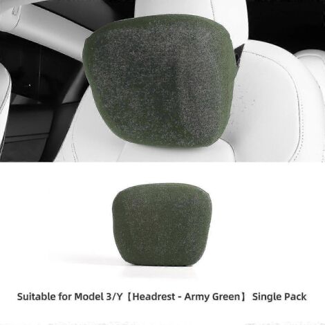 Coussin lombaire et de soutien pour appui-tête de voiture, en mousse à mémoire de forme, pour la nuque et les hanches. Accessoires intérieurs pour Tesla Model 3 et Model Y - MYMA-CA01GR (1/5)