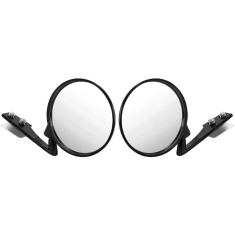 1 jeu de 2 rétroviseurs d'angle mort pour voiture, rétroviseurs latéraux convexes grand angle (1/5)