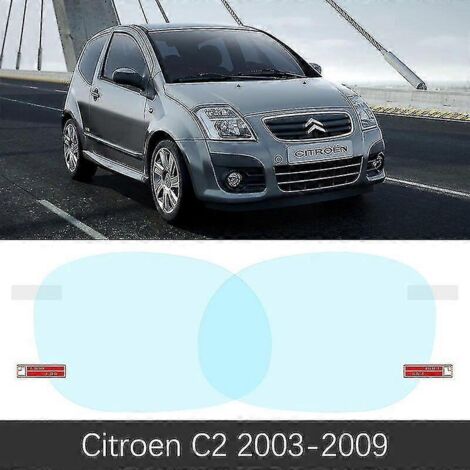 Film de protection pour rétroviseur intérieur Citroën C2 VTR (2003-2009) : protection intégrale, anti-buée et imperméable. Accessoires inclus. Compatible avec les modèles Citroën C2 de 2003 à 2008. (1/5)