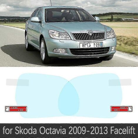 Film de protection pour rétroviseur intérieur Skoda Octavia 1996-2019 (modèles 1, 2, 3, A5, A7 Mk1, Mk2, Mk3, 1U, 1Z, 5E) - Accessoires adhésifs anti-buée et imperméables - Octavia A5 2009-2013 (1/5)