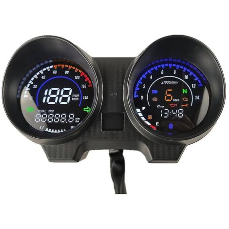 Compteur de régime et de vitesse numérique LED pour moto Brazil 150 Cg150 Fan150, avec Bluetooth.