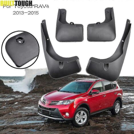 Ensemble de 4 bavettes de protection moulées pour Toyota Rav4 Xa40 2013 2014 2015 - Garde-boue, bavettes de protection, style d'aile avant et arrière (1/5)