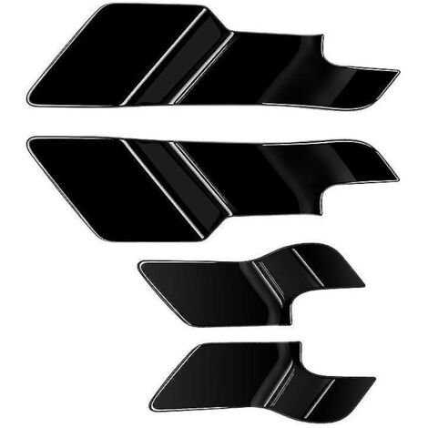 Accessoires auto 2022-2023 : Autocollant décoratif pour poignée de porte intérieure noire brillante (1/5)