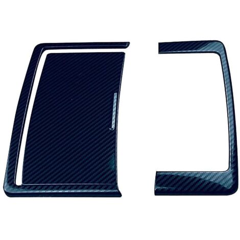 Garniture autocollante en fibre de carbone et acier inoxydable pour lampe de lecture intérieure avant de voiture (modèles 2022 et 2023) (1/5)