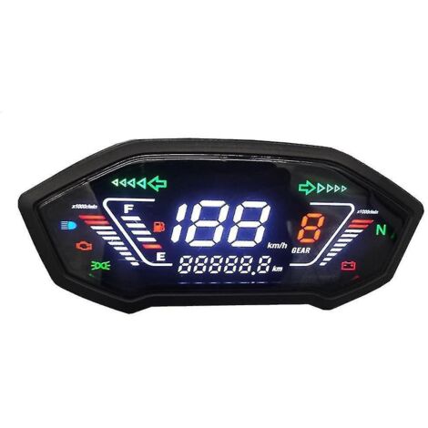 Ensemble d'affichage numérique pour compteur de vitesse, compte-tours et odomètre de moto 750 (1/3)
