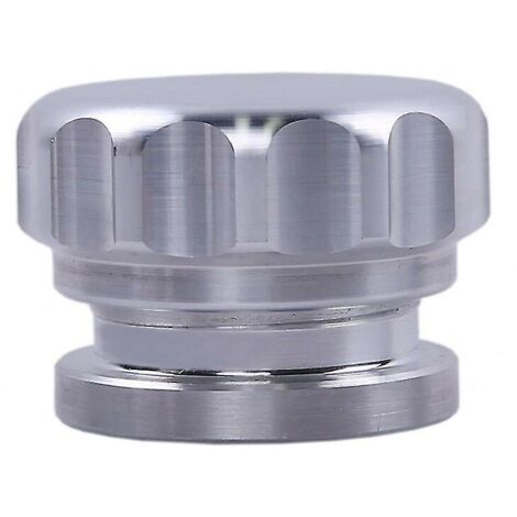 Bouchon de réservoir de carburant modifié en alliage d'aluminium de 51 mm (2 pouces) soudé sur le goulot de remplissage et les pièces automobiles - Argenté (1/4)