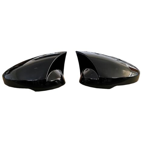 Garniture de rétroviseur extérieur de porte latérale pour voiture - 11e génération 2022 et 2023, klaxon modifié, coque noire brillante (1/5)