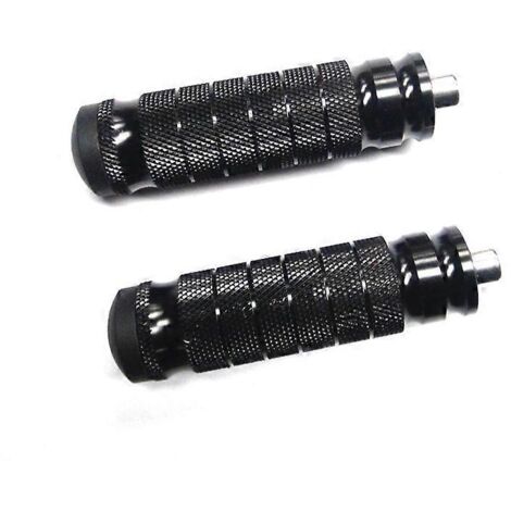 1 paire de repose-pieds arrière de moto en aluminium CNC, compatibles avec les motos Yamaha modifiées - Noir (1/5)