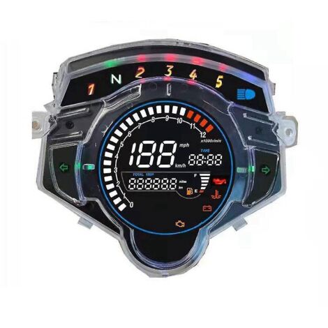 Compteur de vitesse de moto pour Lc135 V2 V3 V4 V5 V6 V7, compteur numérique Lcd, compteur de vitesse, odomètre, tachymètre (1/5)