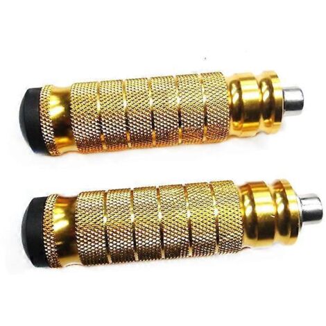 1 paire de repose-pieds arrière de moto en aluminium CNC, compatibles avec les motos Yamaha modifiées - Or (1/5)