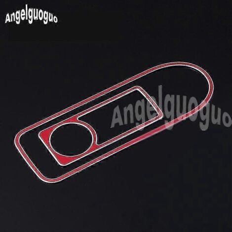 Angelguoguo Cache-autocollant pour interrupteur de boîte à gants, compatible avec Mercedes-Benz Classe C W205 et Classe GLC (2015-2018), référence X253 - 1 jeu rouge (1/5)