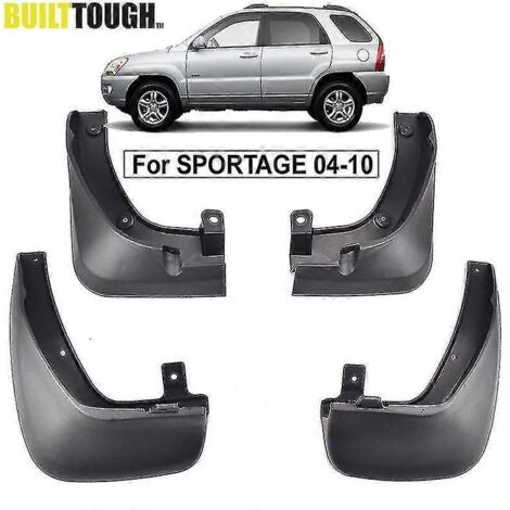 Ensemble de bavettes de protection moulées pour Kia Sportage KM 2005-2010 sans habillage, garde-boue, bavettes de protection, style d'aile (1/5)