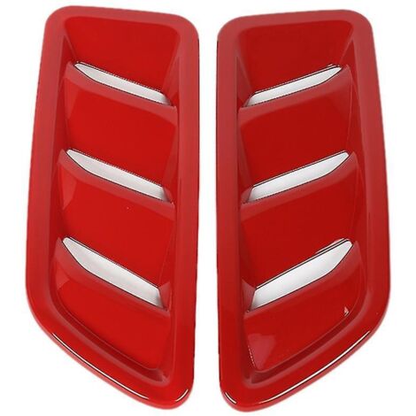 Autocollant décoratif pour grille d'aération du capot moteur de Wrangler JL 2018 2019 2020 2021, ABS R-- (1/5)