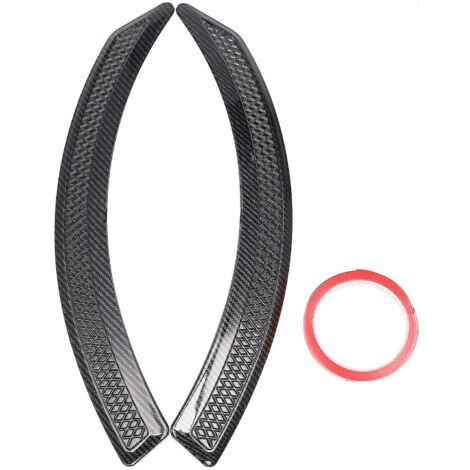 paire de baguettes de garniture d'aile latérales noires mates pour voiture, cache-aération d'aile avant, compatible avec V3 V5 V6 2009-- (1/5)