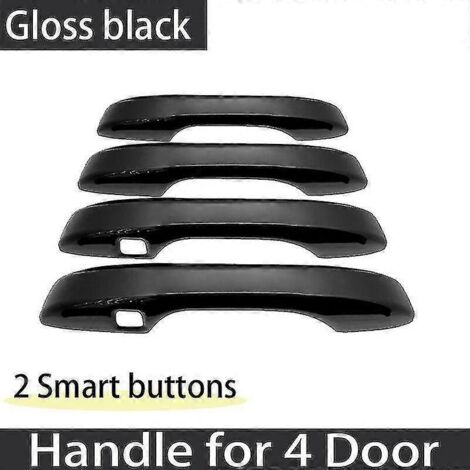 Lot de 2 poignées de porte noires de luxe pour Honda HR-V, HRV, HR-V et Vezel 2022. Accessoires auto et autocollants pour camping-car MK3 (2022-2023) : 2 poignées de porte et 1 poignée de serrure (x2) (1/5)