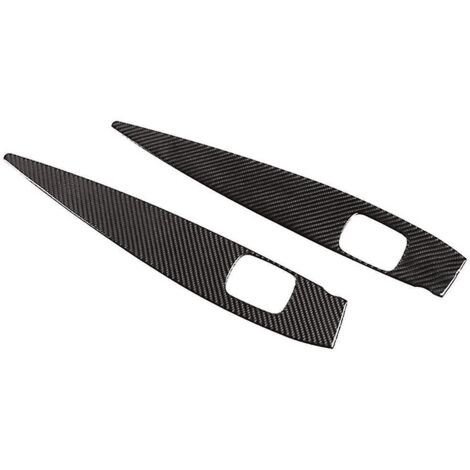 Cache-bouton de lève-vitre en fibre de carbone pour panneau d'accoudoir de porte Smart 453 Fortwo 2016-202-- (1/5)