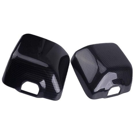 pièces en fibre de carbone noire, garnitures de rétroviseurs extérieurs droit et gauche compatibles avec Wrangler. (1/5)