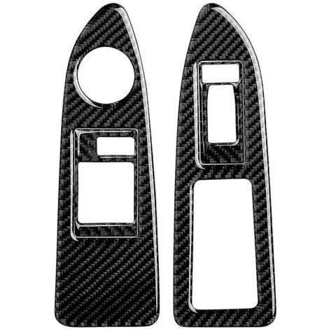 Autocollants décoratifs en fibre de carbone pour panneau de commande de lève-vitre de voiture Challenger 2008-2014 - Accessoires intérieurs (1/5)