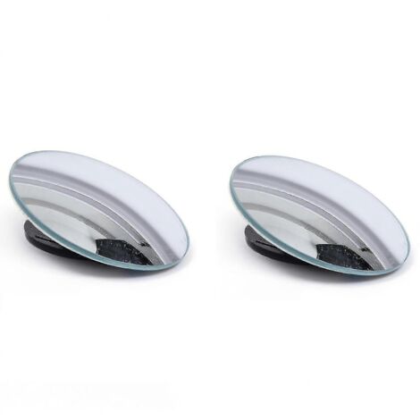 Nouveau lot de 2 rétroviseurs auxiliaires à ventouse pour voiture, rotation à 360°, grand angle, cadre rond, avec surveillance des angles morts - 2 pièces sans cadre C (1/5)