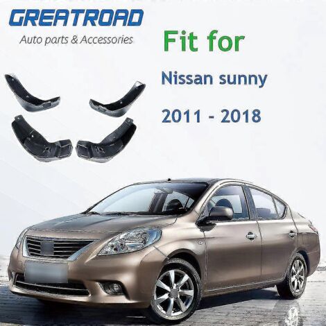 Bavettes de protection moulées pour Nissan Sunny 2011-2018 et Nissan Kick - Garde-boue, bavettes de protection, style d'aile (1/5)