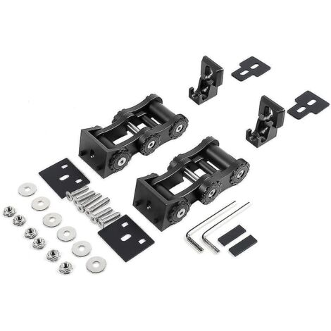 Loquets de capot JK, kit de loquets de verrouillage de capot en aluminium pour Wrangler JK 2007-2017, accessoires, 2 pièces Bla-- (1/5)
