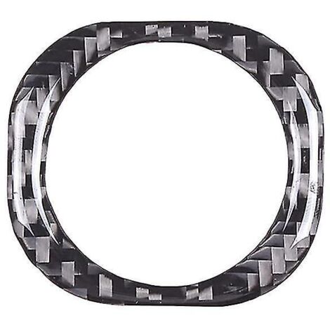 Anneau décoratif autocollant pour bouton de démarrage/arrêt du moteur de voiture (accessoires 2022-2023) - Fibre de carbone souple (1/5)