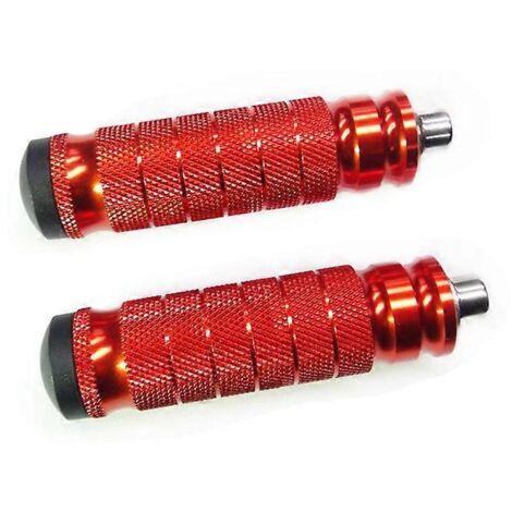 1 paire de repose-pieds arrière de moto en aluminium CNC, compatibles avec les motos Yamaha modifiées - Orange (1/5)