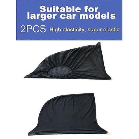 Pare-soleil de voiture raffinés, moustiquaire, protection solaire arrière pour enfants et bébés, protection UV, maille transparente pour vitre avant (1 paire). (1/3)