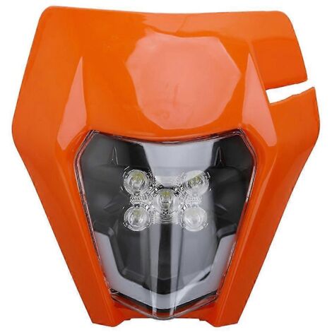 Phare avant LED neuf pour moto KTM EXC, EXCF, SX, SXF, XC, XCF, XCW, XCFW 125, 150, 250, 300, 350, 450, 530 - Orange