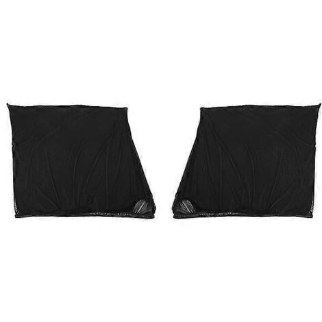 Rideaux de voiture anti-UV, pare-soleil et moustiquaires pour Jeep Wrangler TJ JK JL JT (1997-2022) et Suzuki Jimny - 2 pièces pour l'avant (1/5)