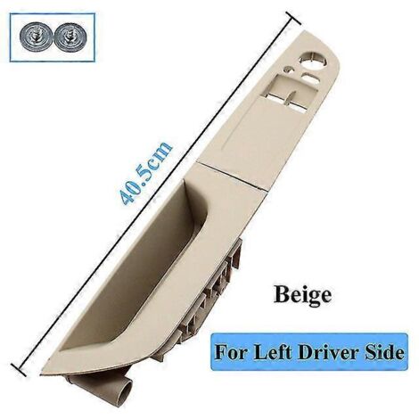 Poignée de porte intérieure de remplacement pour BMW Série 3 E92 Coupé 320i, 330i et 335i (2007-2014), conduite à gauche (LHD), beige (4 couleurs disponibles). (1/5)