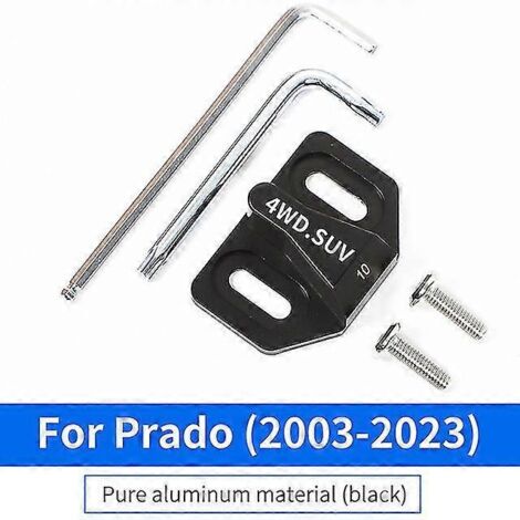 Pour Toyota Prado 150 Rav4, verrou de hayon, Cruiser FJ, Lexus GX, verrou de coffre, antichoc, antibruit, accessoires de protection de serrure de porte C - Noir (1/5)