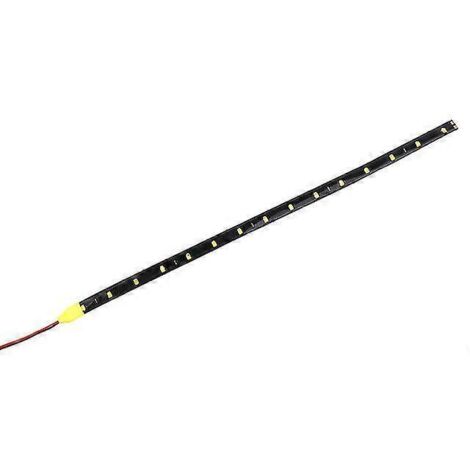 1 bande LED flexible 12 V 30 cm 15 SMD pour voiture, éclairage d'ambiance étanche, accessoires décoratifs pour moto - Jaune (1/4)