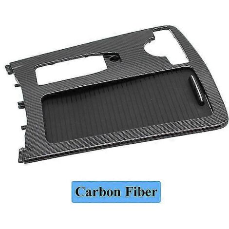 Accoudoir de voiture avec porte-gobelet et garniture de volet pour Mercedes-Benz W204 C180 C200 C300 W207 E W212 E260 E300 (conduite à gauche) 2046800107 --Carbon (1/5)