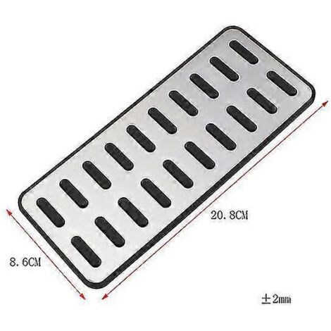 Couvre-pédales Lilmanta pour Kia Forte 2018-2021, Ceed et Hyundai Elantra I30 Kona 2017-2021 - Pédales d'accélérateur et de frein en acier inoxydable - 1 pièce (1/5)