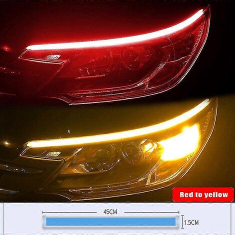Clignotants de moto à LED, feux de jour, feu arrière, bande décorative étanche, feu stop moteur - RD (1/4)