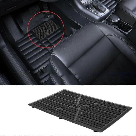 Tapis de sol antidérapant pour voiture 25x16cm, accessoires intérieurs pour pédales de remorque, couvre-pédales en PVC noir, universel pour voiture et camion - Pédales-- (1/5)