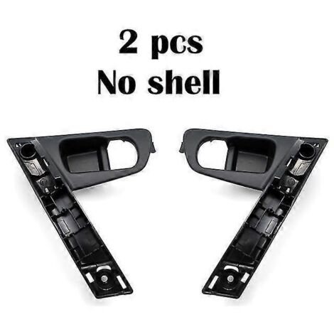 Base de poignée de porte intérieure pour Nissan Qashqai J10 (2007-2015) - Poignée intérieure argentée avec cache en ABS (lot de 2) (1/5)