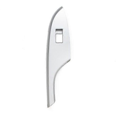 Pour Toyota Corolla (2007-2013) avec conduite à gauche : cache du panneau de commande de lève-vitre électrique arrière droit argenté. (1/5)
