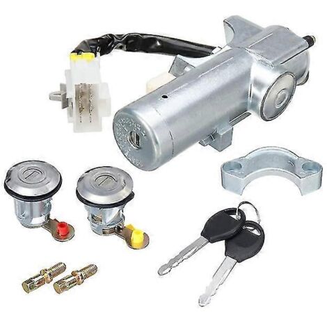 Ensemble de verrouillage de porte gauche et droite avec 2 clés pour Nissan Navara D22 1997-2006 (K9810-2s806) - Cache de protection pour verrou de porte (1/5)