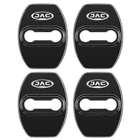 Lot de 4 protections adhésives pour serrures de portières de voiture Jac S2 S3 S4 S5 T6 T8 X4 X7 X8 A5 R3 Ievs4 Iev7 IC5 - Protection de serrure de portière - Noir (1/5)