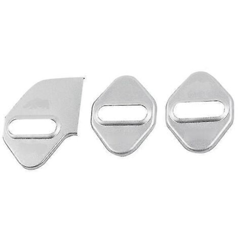 Coque de protection décorative en alliage d'aluminium pour serrure de porte de voiture Suzuki Jimny 2019+ - Accessoires auto - Argent - 2 (1/5)